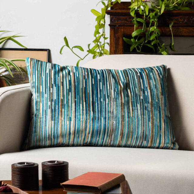 Striped Blue Cushion