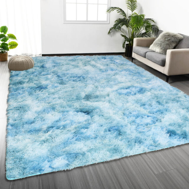 Plush Shaggy Area Rug – Soft High Pile Floor Rug For Living Room, Bedroom & Lounge