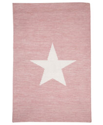 Hand-Woven Pink Area Rug