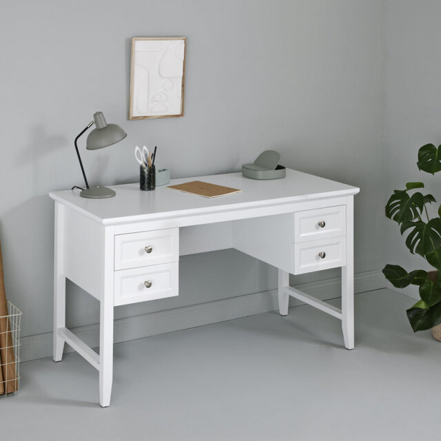 Dunnom 130cm W Rectangle Writing Desk