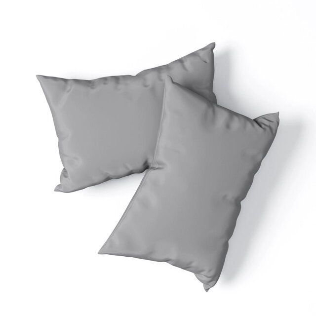 100% Rayon From Bamboo Bedding Pillowcases - 60x40cm - Quiet Grey