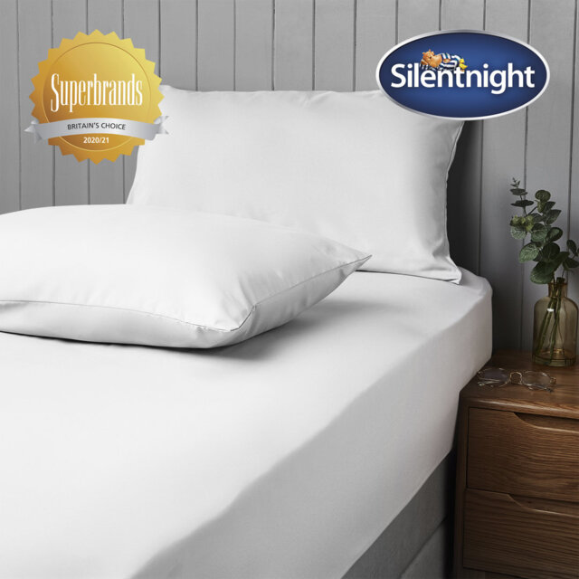 Silentnight Supersoft Plain Microfibre Housewife Pillowcase