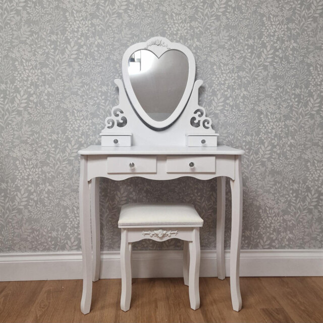 Brenda Dressing Table Set with Mirror