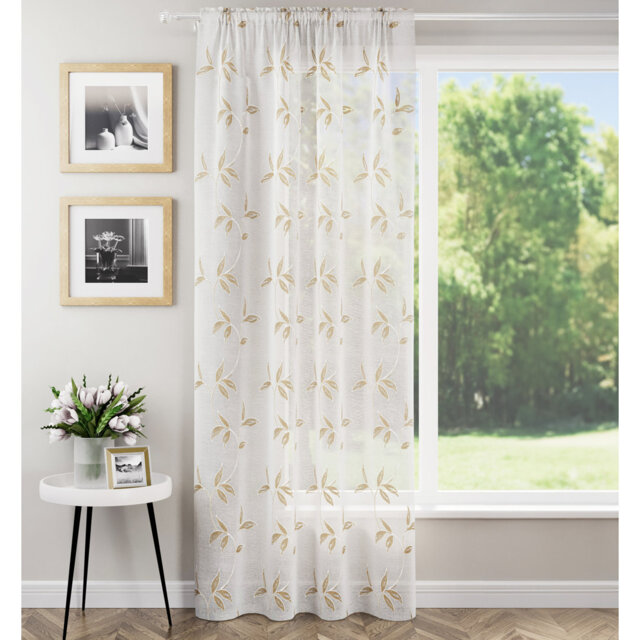 Antwin Polyester Sheers & Voiles Rod Pocket Curtain Single