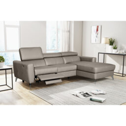 Amorian Leather Reclining Corner Sofa
