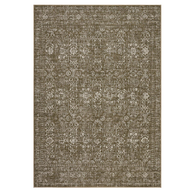 Abstract Machine Printed Area Rug