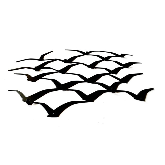Neher Metal 10 - Hook Wall Mounted Coat Rack in Black