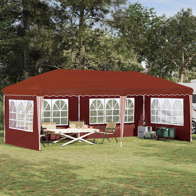 Vidaxl Pop-Up Party Tent 210D Oxford With Sliver Coating Event Shelter Gazebo