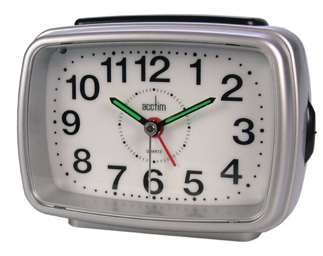 Titan 2 Alarm Clock Silver