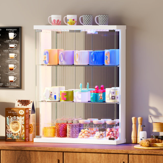 3 Piece Floating Shelf with Lights