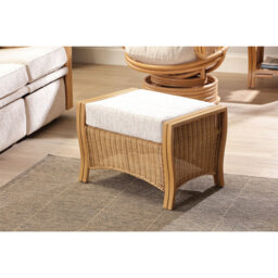 67cm Wide Solid Colour Footstool Ottoman