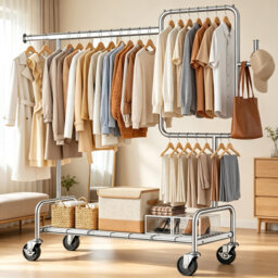 158cm Adjustable Portable Wardrobe