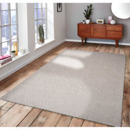 Bilyana Solid Colour Hand Woven Hand Loomed Grey Area Rug