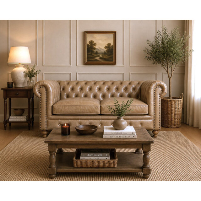 2 Seater Leather Sofa