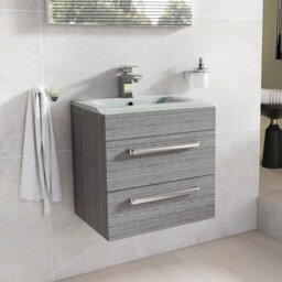 Whitfield 515mm Single Bathroom Vanity with Integrated Glass Basin