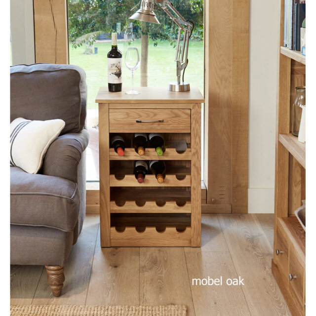 Jahyr 16 - Bottle Solid Wood Wine Bottle Rack in Brown