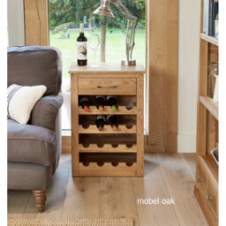 Jahyr 16 - Bottle Solid Wood Wine Bottle Rack in Brown