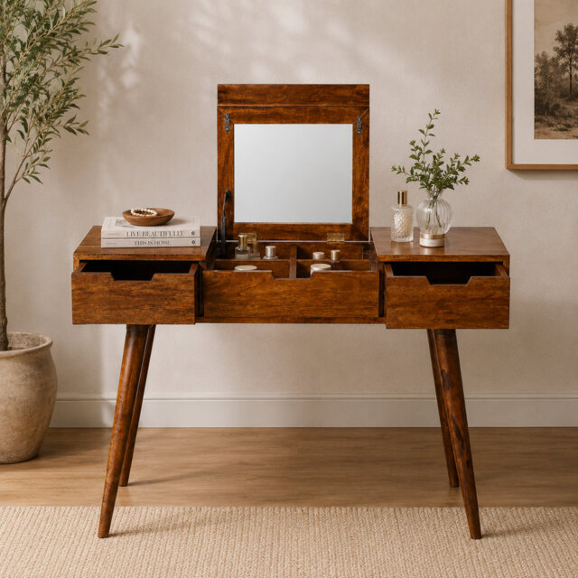 Zubley Dressing Table with Mirror