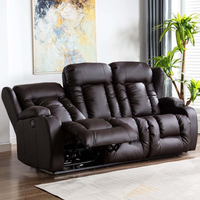 Deneishia 3 Seater Reclining Sofa