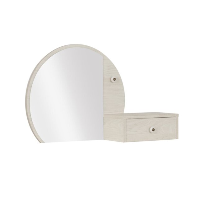 Adairsville Wood Flat Wall Mirror