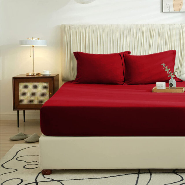 Super Soft Extra Deep Microfiber Brushed Fitted Sheet