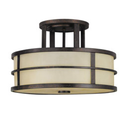 Ruben Glass Semi Flush Mount