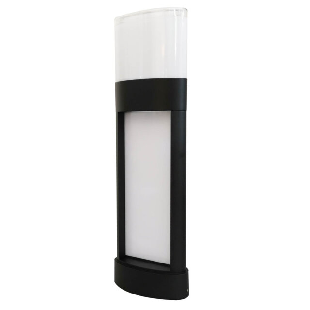 Black Metal Bollard Light