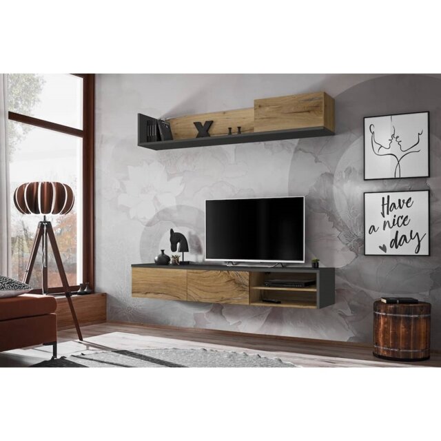 "Eliasib Unfinished Entertainment Centre for TVs up to 75"""