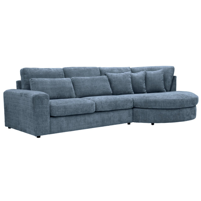 Ibiza Right Hand Corner Sofa S Shaped Curved Modern Minimalist