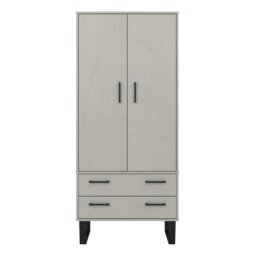 Riter 2 Door, 2 Drawer, Industrial Design Pine Wardrobe