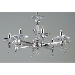 Haymarket 8 - Light Geometric Chandelier