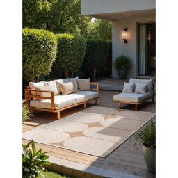 Bowen Indoor and Outdoor Rug by Hanse Home – Reversible Outdoor Rug, Flat Weave Weatherproof for Living Room, Balcony, Garden