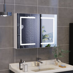 80mm W 60mm H Wall Mounted Required Medicine Cabinet Mirror Adjustable