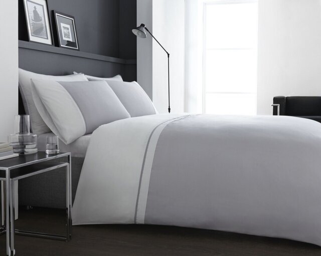 Berkshire Cotton Blend No Pattern Duvet Cover Set with Pillowcases Included