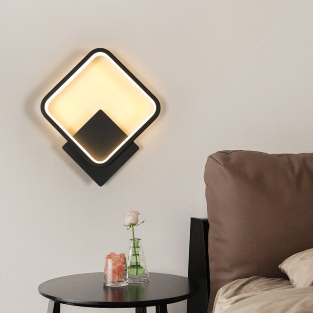 Square 30cm LED Aluminium Wall Light