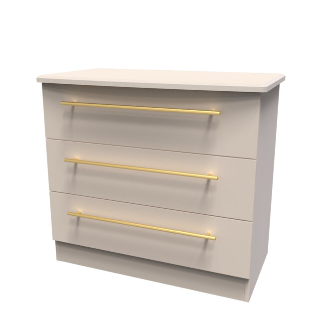 Fully Assembled Addasyn 3 Drawer 76.5Cm W Chest of Drawers