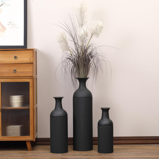 Metal Floor Vase