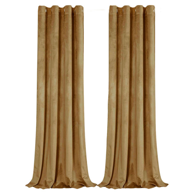 Velvet Room Darkening Curtain Panel Pair