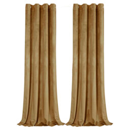 Velvet Room Darkening Curtain Panel Pair