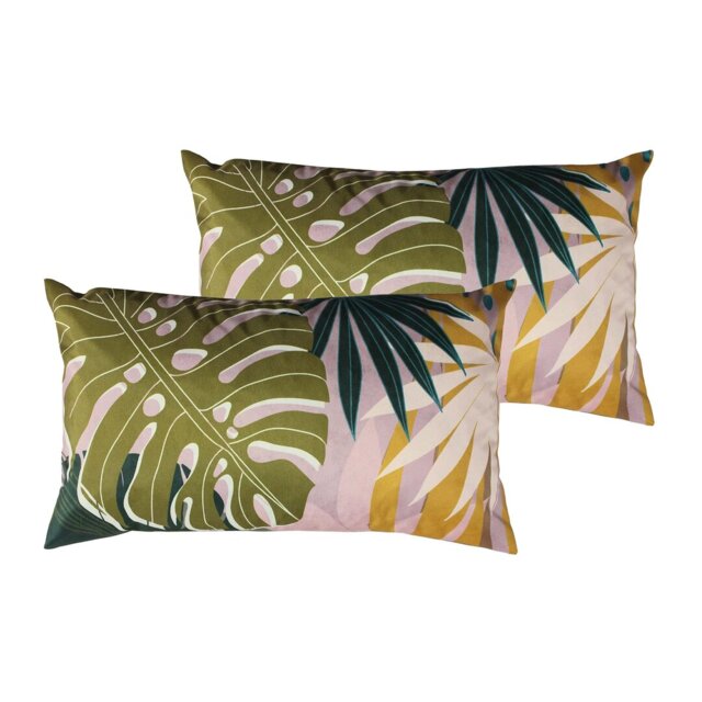 Indoor / Outdoor Floral Scatter Cushion With Filling