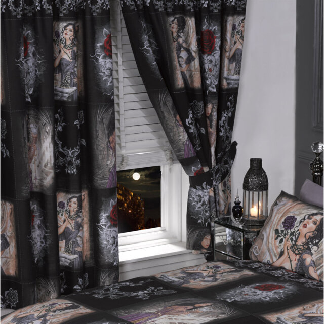 Story of the Rose Pencil Pleat Semi Sheer Curtains Groves