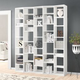 Susitna 224cm H x 182cm W Geometric Bookcase