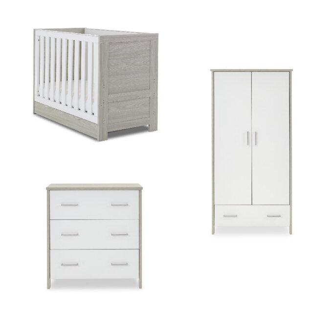 Nika Mini Cot Bed Nursery Furniture Set & Underdrawer
