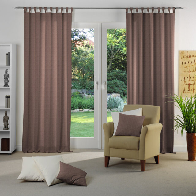 Branton Tab Top Curtain Single Panel, opaque