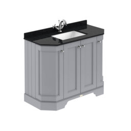 Bayswater 1000mm Hunter Green 4 Door Angled Floor Standing Vanity Unit