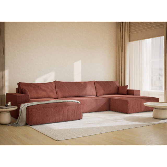 6 Seater Reclining Corner Sofa
