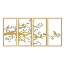Handmade Traditional Plants & Flowers Wall Decor on Metal