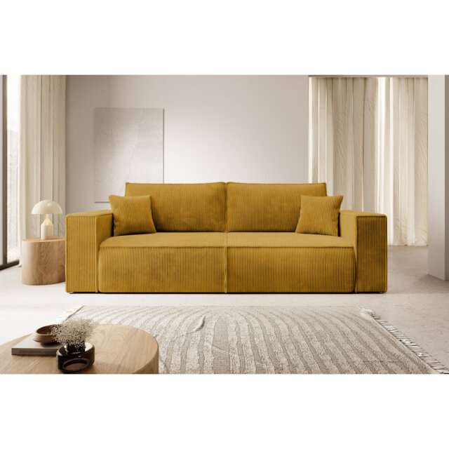 Ahlayah 3 Seater Corduroy Sleeper