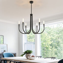 6-Light Candle Style LED Chandelier