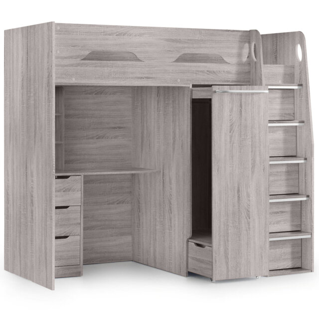 Lilianna High Sleepers with Storage Included with Desk Included